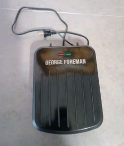 George Foreman Electric Indoor Grill and Panini Press, Black 2 serving Works 