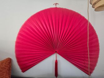 Giant decorative folding wall fan