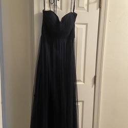 Women’s 12 Navy Blue Prom Dress