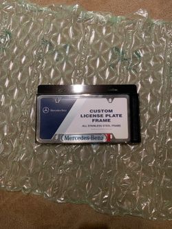 Mercedes Benz license plate frame OEM
