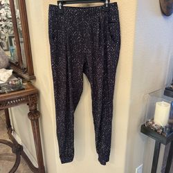 LULULEMON Women &go City Jogger Butterfly Black White Texture Pants Size 2-4