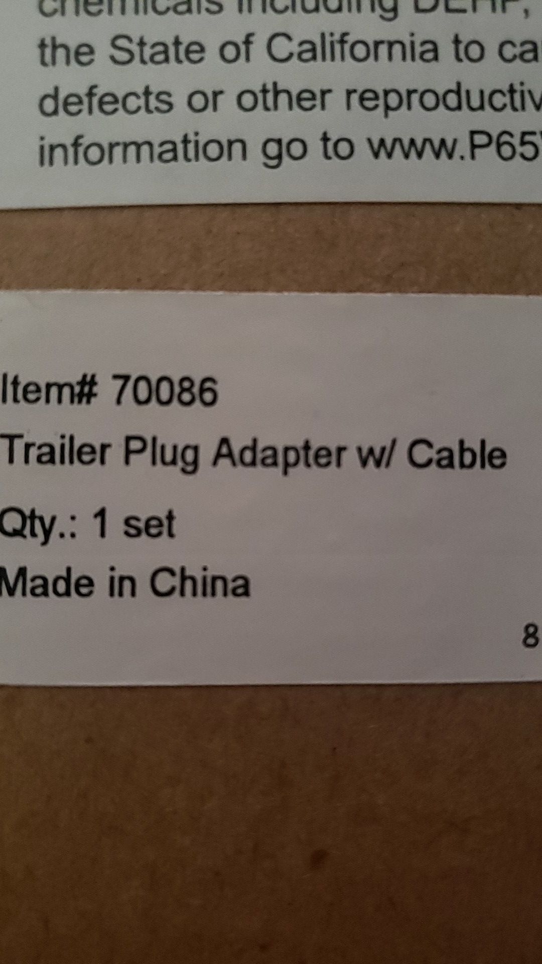 Trailer plug adapter