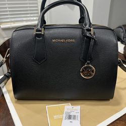 MK Black Duffle Bag 