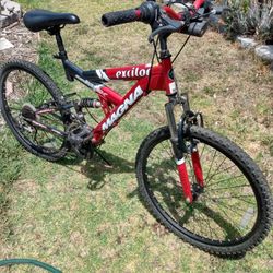 Full Suspension Excitor  24 In Mountain Bike