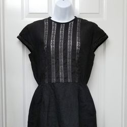 Albert Nipon Black Dress Sz 4
