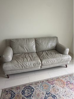 Leather sofa