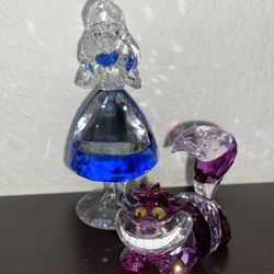 Alice And Cheshire Swarovski Crystals Disney 