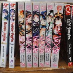 18 Manga Books lot, Rosario Vampire, Val X Love, & Chibi Vampire