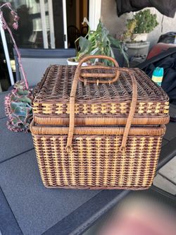 Vintage wicker basket