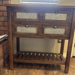 Decorative Table With 4 Drawers 