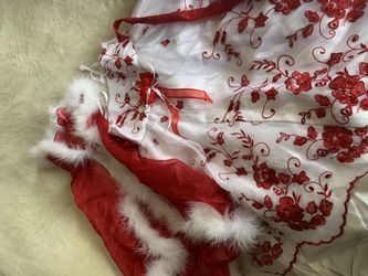 Christmas dress Beautiful red and white special occasion dress sz. 4