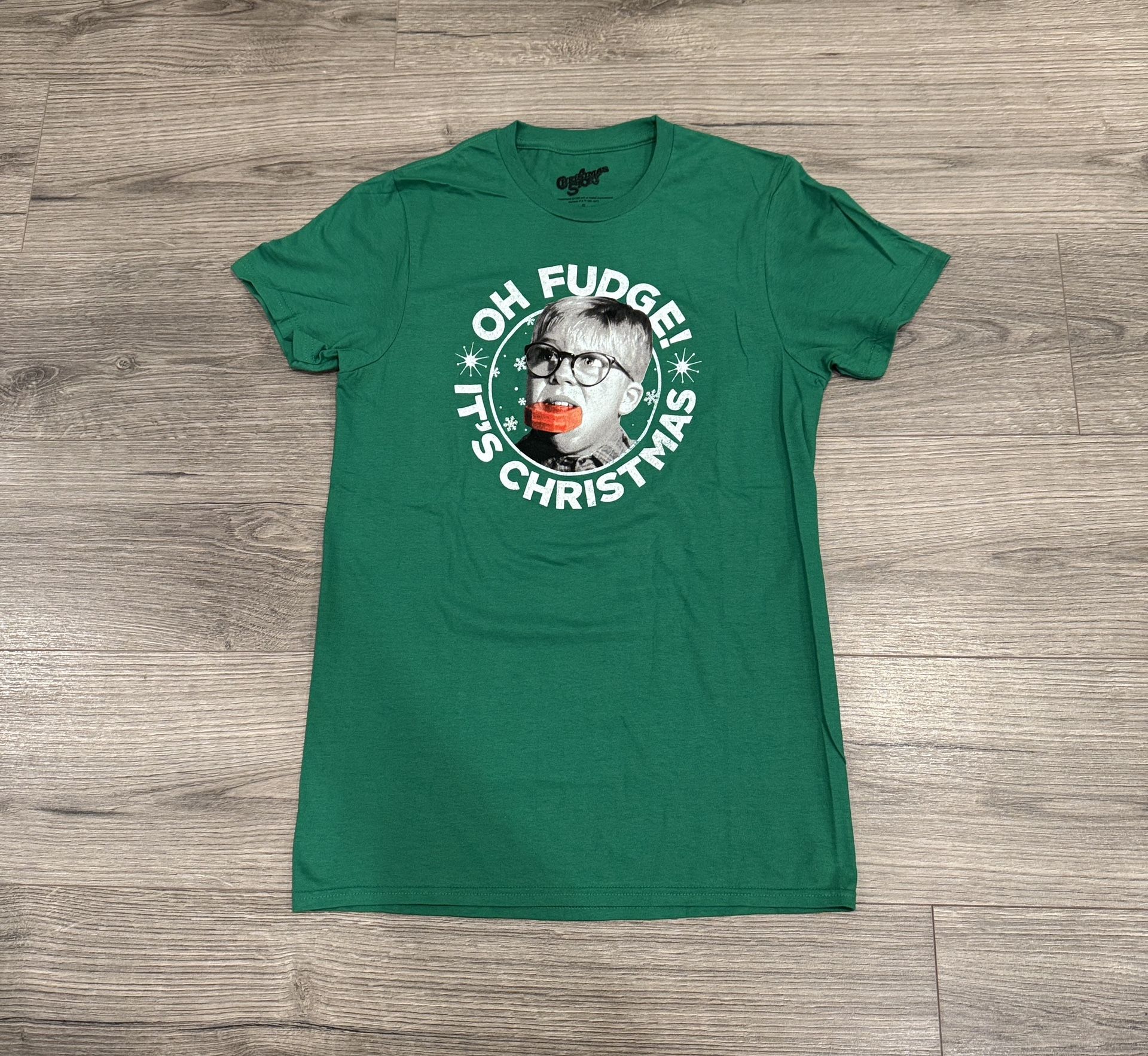 A Christmas Story Pink Oh Fudge! It’s Christmas Men’s Tee Size Small