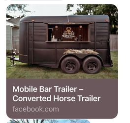 Trailer converted to Bar