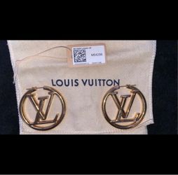 Louis Vuitton Louise Hoop Earrings Gold