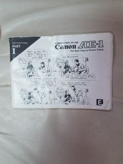 Canon AE1 instruction manual