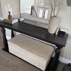Black Sofa/Console Table