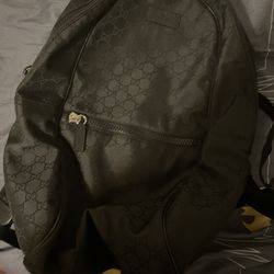 black gucci bookbag