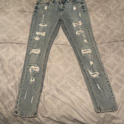 EUNINA JEANS . SIZE 5 .MID RISE . SKINNY .ANKLE 