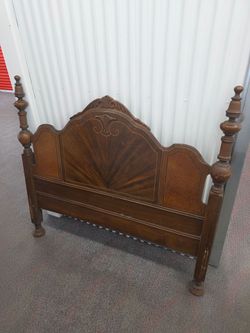 Vintage '30's full bed headboard and footboard