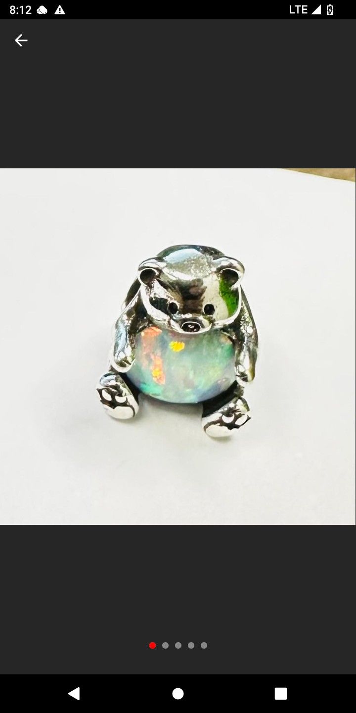Pandora polar bear charm