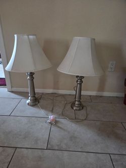 Lamps brushed nickel