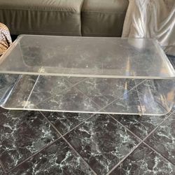 Clear Acrylic Glass Coffee Table