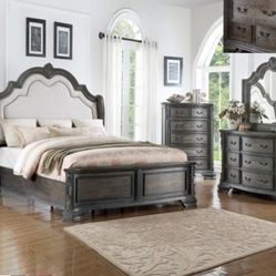 Queen Bed Frame  Dresser   Mirror One Nightstand  Free Local Delivery
