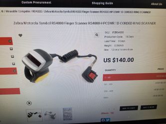 Zebra PZRS4000 ring Scanner 4 Of Them