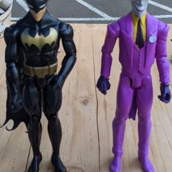 DC Comics Action Figures Lot Animated Batman And The Joker