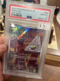 PSA 10 Drowzee Art Rare 2023 Pokemon SV1V Japanese