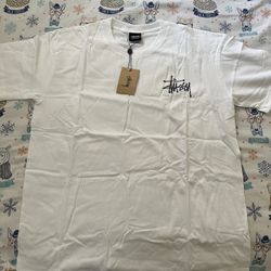 Stussy Logo Tee White