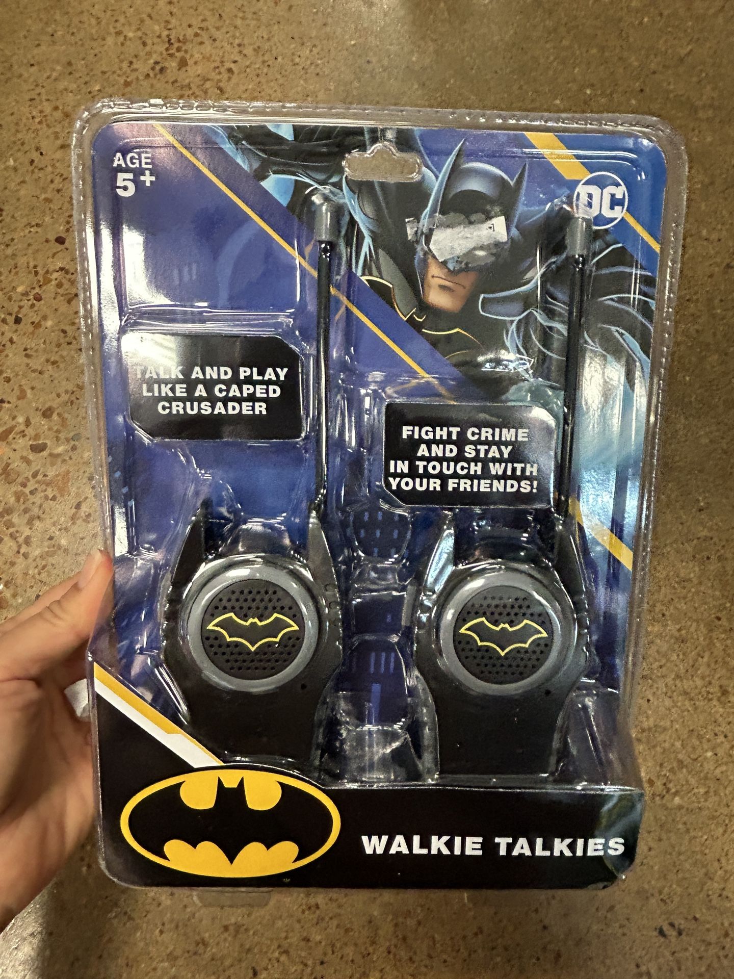 NWT licensed Batman kids walked talkie set