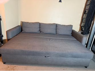 Sleeper sofa, Skiftebo dark gray