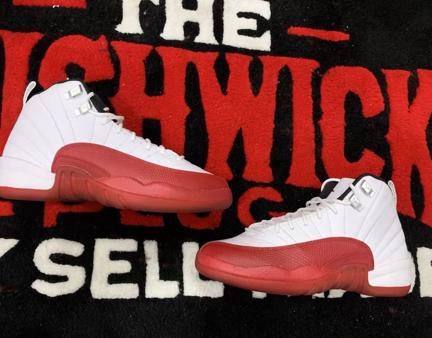 Jordan 12 Retro Grade School White Cherry 2023 Size 6Y (GS)