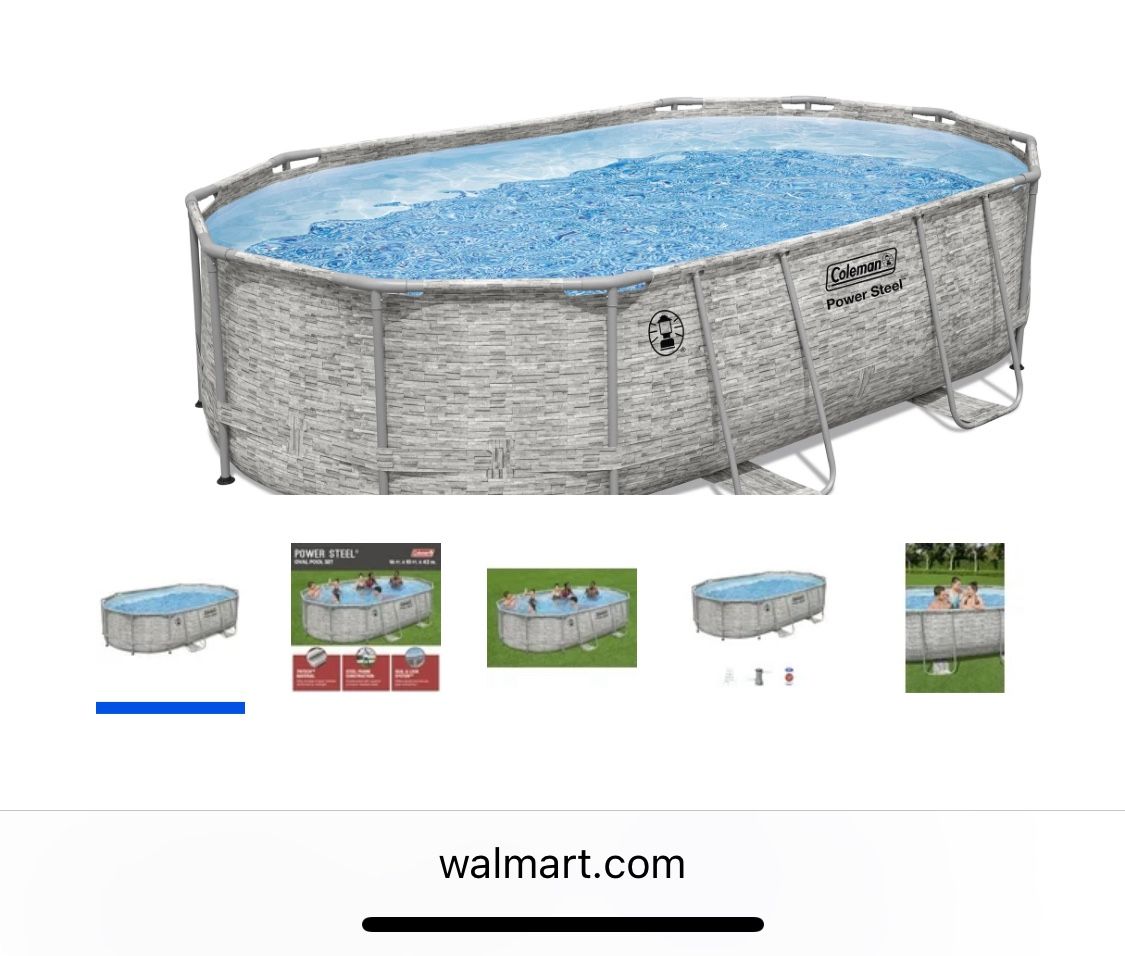 Pool 16feet X 10feet X 42in. Oval