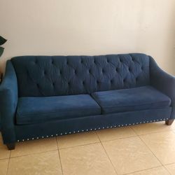 Vintage Blue Sofa