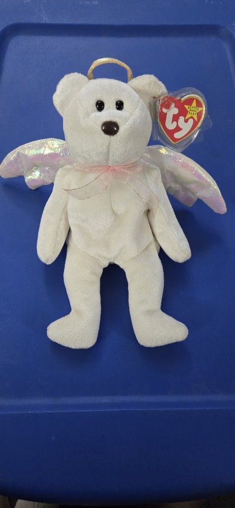 Halo Bear From The Original Beanie Babies Collection