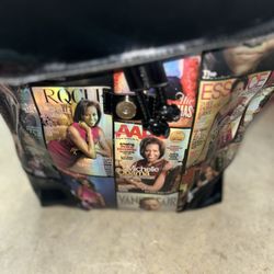 Barack Obama Book Bag – Shiny Black – Snap Closure – Brand New