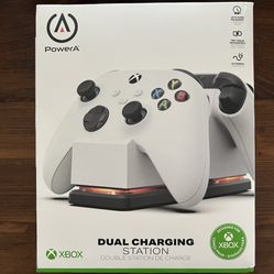 White PowerA Xbox Charging Station