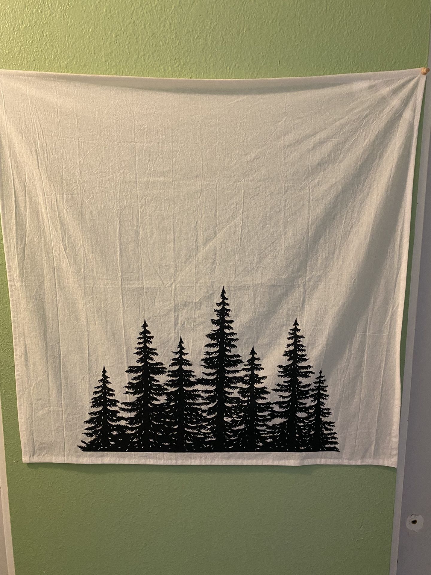 Multi-Use Cloth With Conifer Tree Design