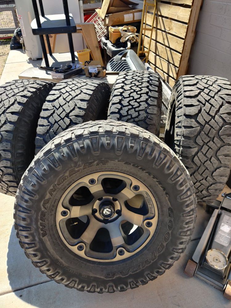 Jeep jk rims and tires.