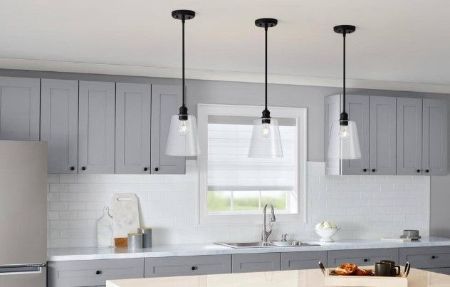 2-1/4 in. Large Clear Glass Tapered Drum Pendant Light Shade