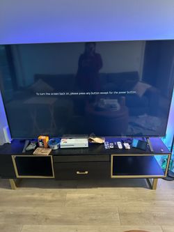 TV Console with LED lights ($100 OBO)