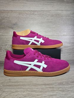 ASICS Skyhand OG Suede Low Top Sneakers Dried Berry / Pale Mint Men's Size 11.5