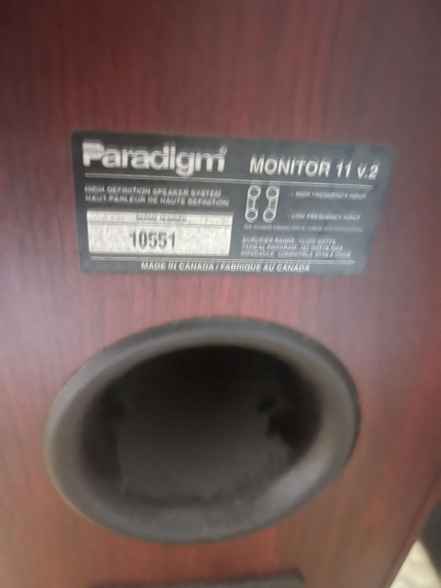 Paradigm Monitor 11v2