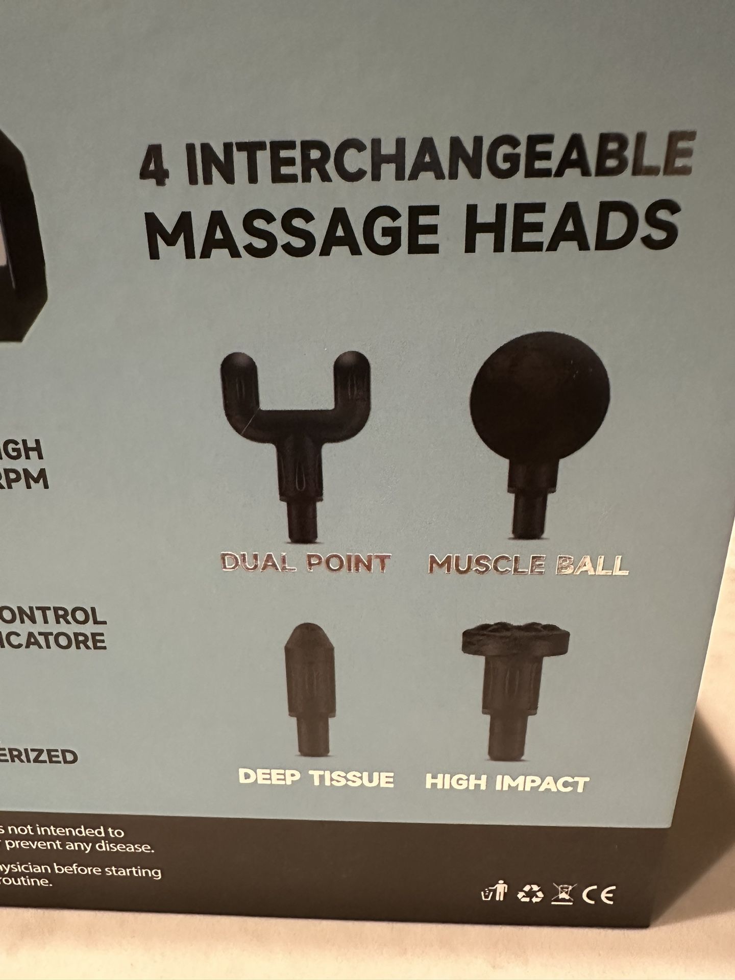 Recovery Massage Gun Max Grip New