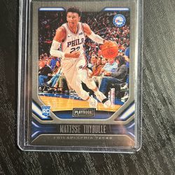 2019-20 Panini Chronicles Playbook Rookie Card RC #186 Matisse Thybulle 76ers