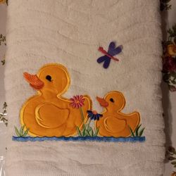XL 30x50 Bath Towels w/ Embroidered Ducks. 100% Cotton. $20 Each Or 3 For $55