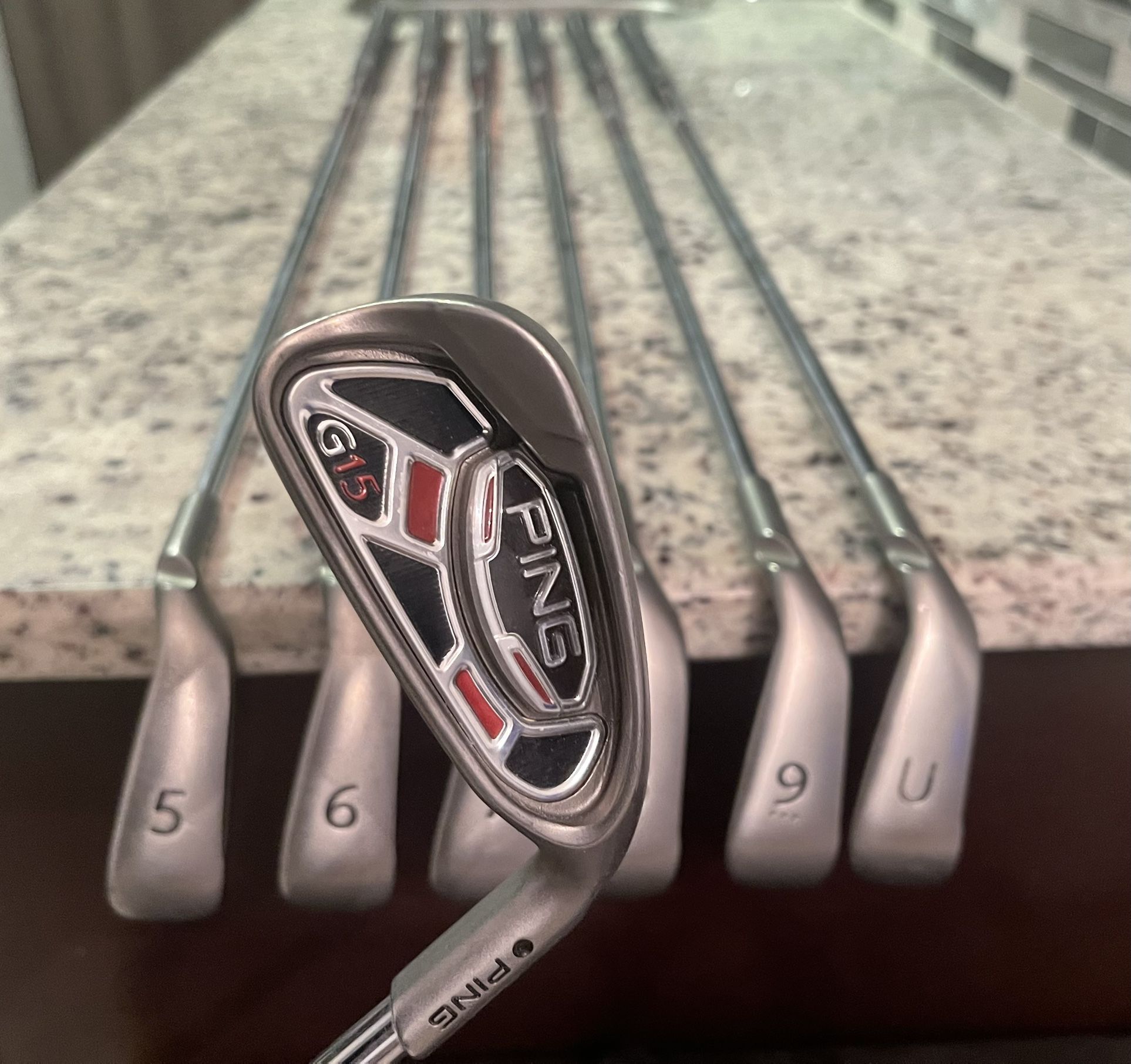 Ping G15 Iron Set 4 - UW Black Dot RH Irons