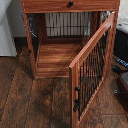 Pet Crate With Storage